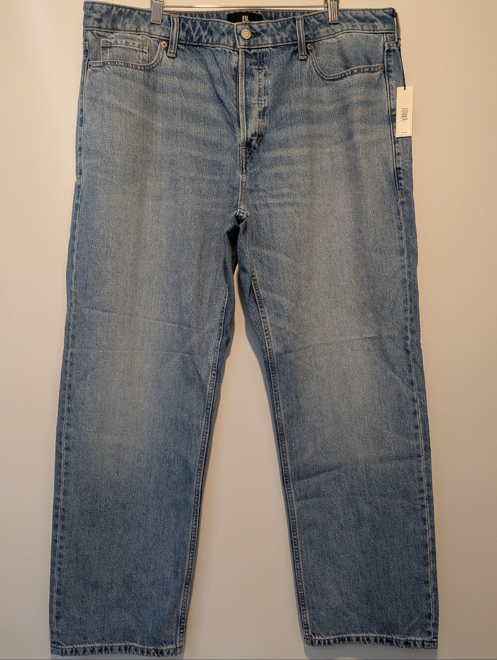 NWT Banana Republic Classic Low Rise Jeans Size 34 Light Wash 100% Cotton